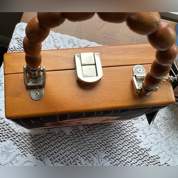 Marilyn Monroe 🆕/Vintage from 2002 Wooden Bag by Cielo Creations, tags attached - Picture 6 of 15